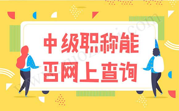 中級(jí)職稱(chēng)能否網(wǎng)上查詢(xún)