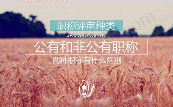 公有制職稱與非公有制區別 職稱評審