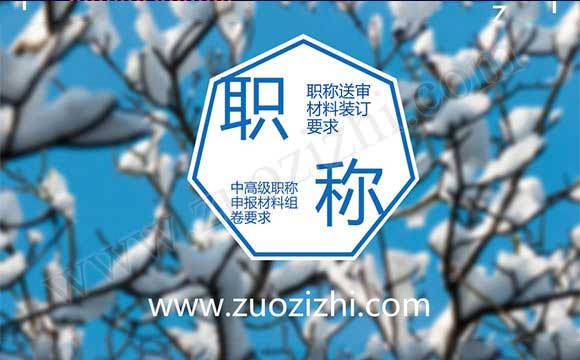 中高級職稱申報材料組卷要求