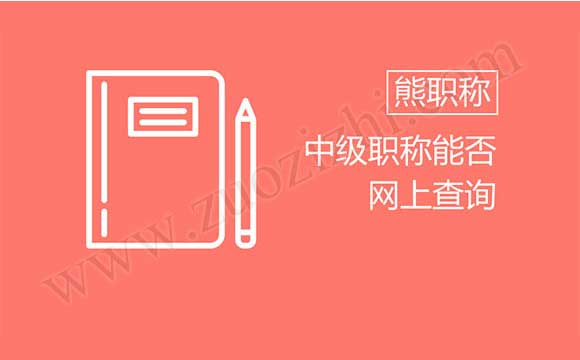 中級(jí)職稱(chēng)能否網(wǎng)上查詢(xún)