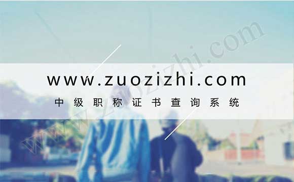 中級職稱證書查詢系統