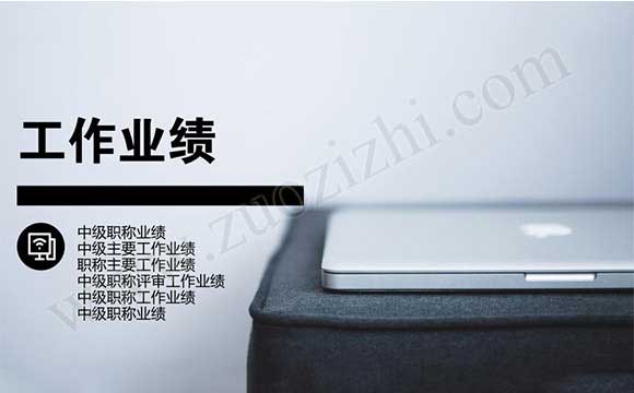 中級職稱主要工作業績