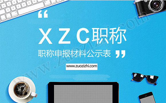 職稱申報材料公示表