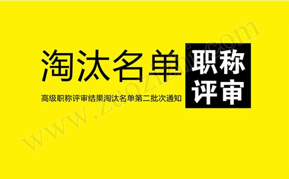 職稱評審結果 職稱淘汰名單