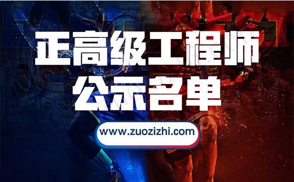 正高級工程師公示名單