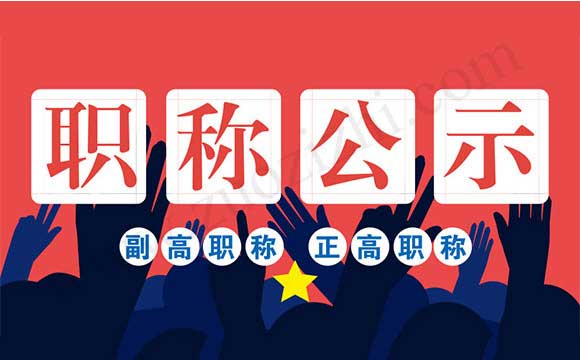 正高級(jí)職稱評(píng)審公示名單