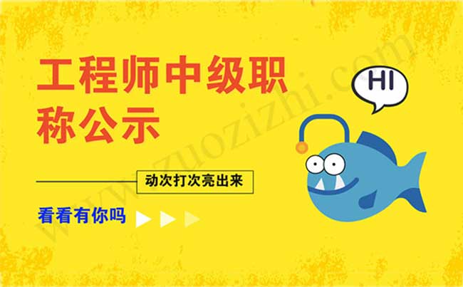 工程師中級職稱評審公示名單