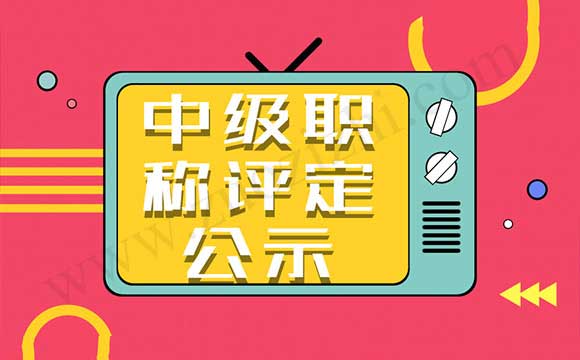 中級職稱名單公示