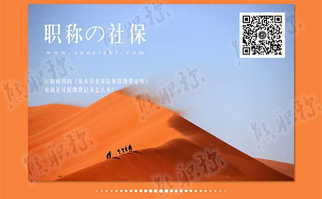 評職稱用的基本養老保險參保繳費證明