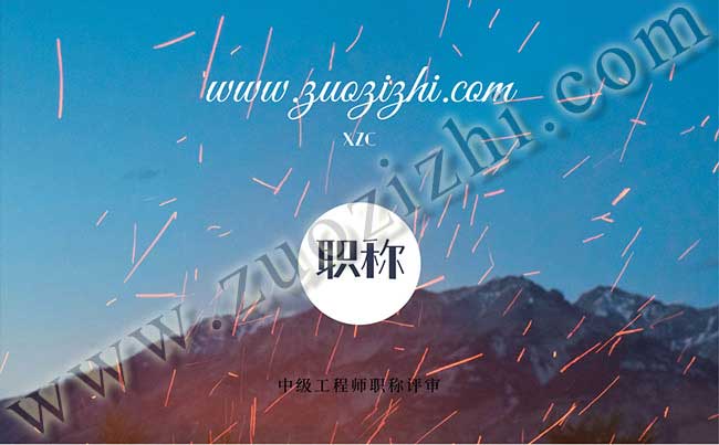 中級職稱評審業績成果