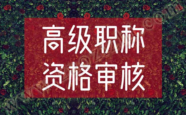 職稱資格審核