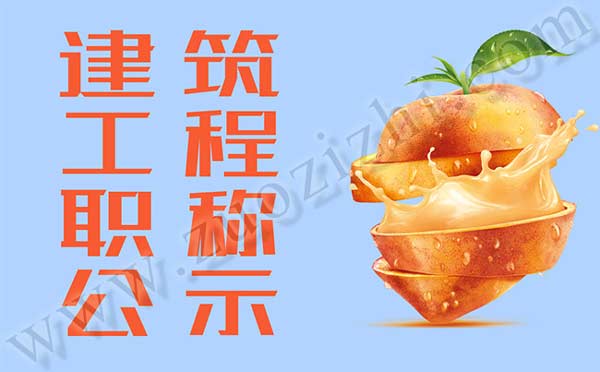 建筑工程副高級職稱公示