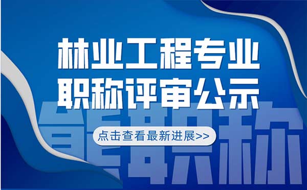 林業工程職稱評審