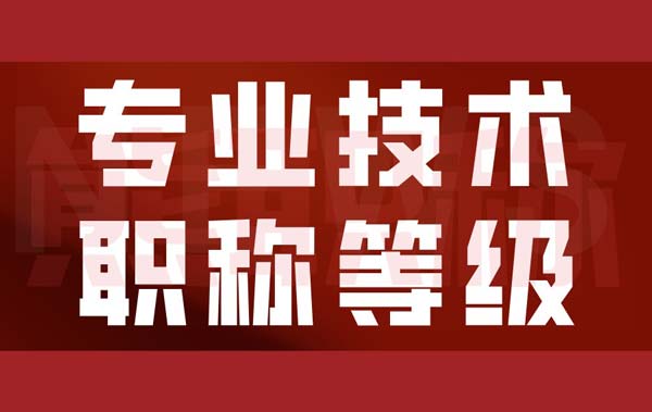 專業技術職稱等級