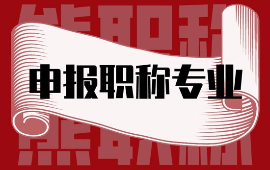 申報職稱專業