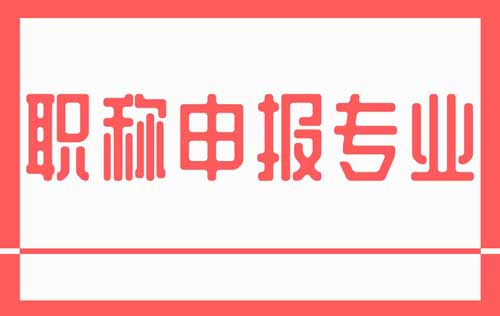 職稱申報(bào)專業(yè)