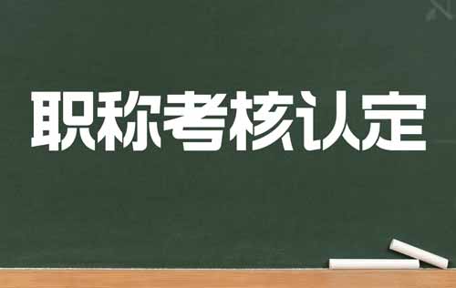 職稱考核認定 職稱考核認定